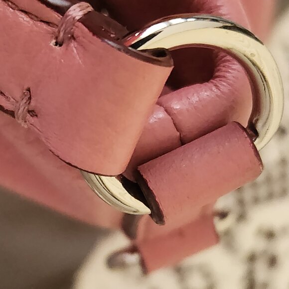 Like New Coach Madison Isabelle Pink Leather Shoulder Bag Purse - Picture 15 of 17